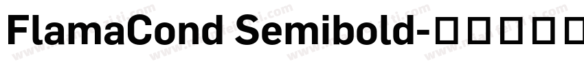 FlamaCond Semibold字体转换